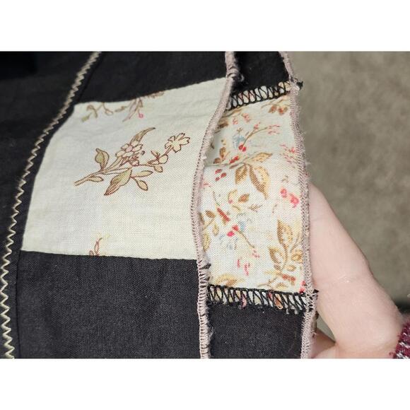 Sundance Black Button-Front Midi Skirt with Embroidered Details - Picture 6 of 8